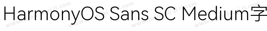 HarmonyOS Sans SC Medium字体字体转换